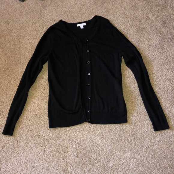 New York & Company Sweaters - CLOSET CLEAN OUT- Buttoned down black cardigan